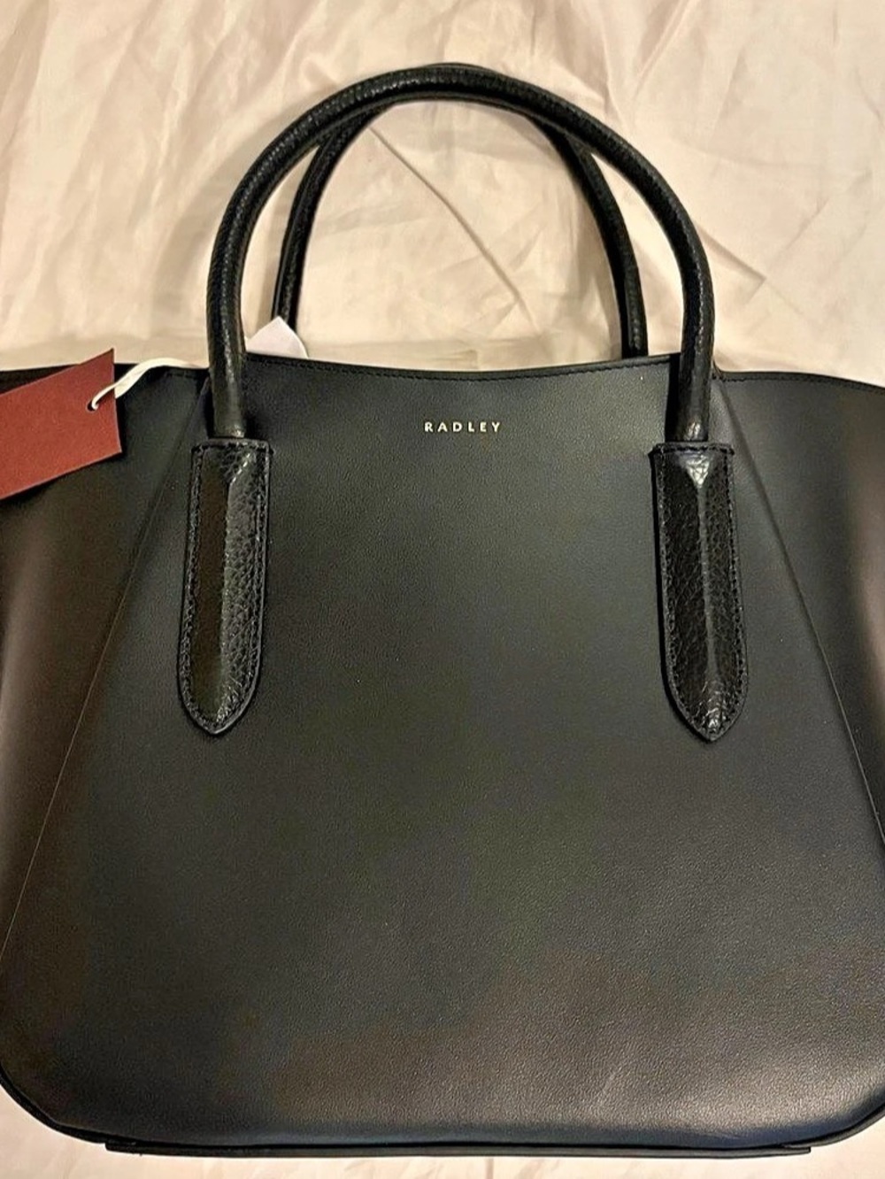 Radley London Liverpool Street 2.0 Medium Zip Top Grab Black Satchel NWT